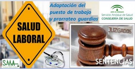 Un juez obliga al SAS a pagar guardias a un médico con adaptación del puesto de trabajo.
