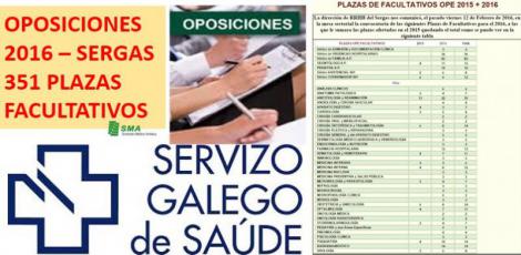 La Xunta de Galicia aprueba el decreto de la OPE 2016 con 351 plazas para médicos.