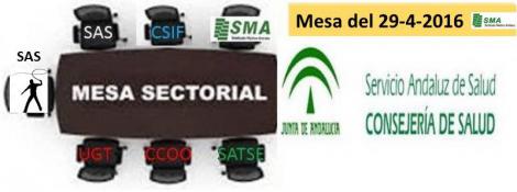 En Mesa Sectorial de Sanidad de 29 de abril. 
