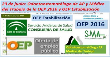 Mañana 23 de junio se inicia la OEP de estabilización con las pruebas para Odontoestomatólogo de AP y Médico del Trabajo.