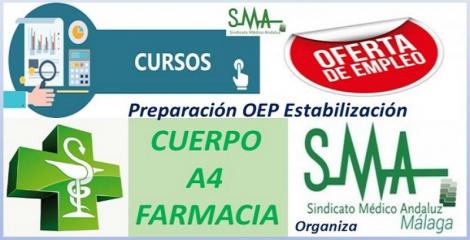 Curso de preparación para la OEP de Estabilización del Cuerpo A4, especialidad Farmacia.