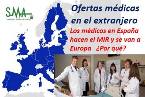 Las ofertas médicas para el extranjero doblan el sueldo de los puestos en España.