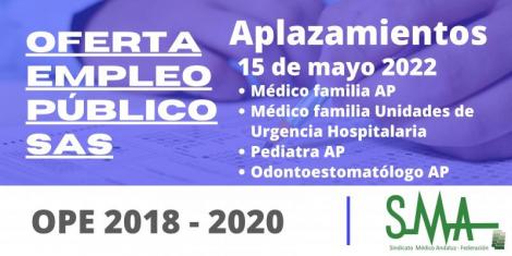 15 de mayo: fecha de exámenes aplazados para Médico de Familia de AP, Médico de Familia Unidades de Urgencias Hospitalarias, Pediatra de AP y Odontoestomatólogo AP