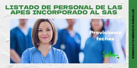 Publicado el listado de personal de las Agencias Públicas Empresariales Sanitarias (APES) en liquidación, que se ha incorporado en el SAS