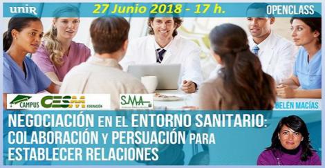 Openclass “Negociación en el entorno sanitario: colaboración y persuasión para establecer relaciones