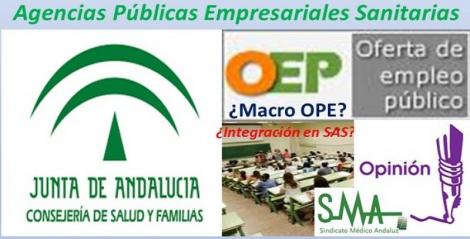 Opinión del SMA sobre el artículo publicado ayer: El SAS hará unas macro oposiciones para integrar a 8.000 empleados de las empresas públicas sanitarias.