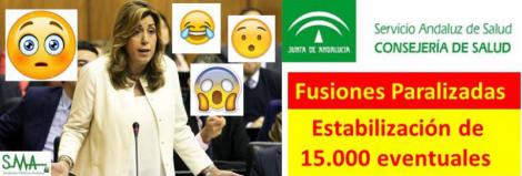 La presidenta de la Junta de Andalucía anuncia la estabilización de 15000  eventuales en el SAS.