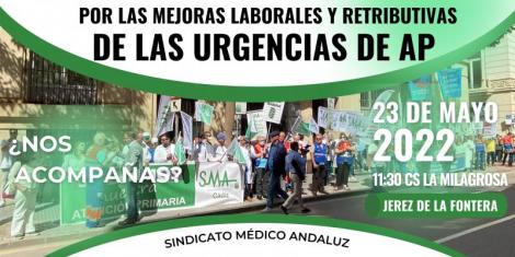 Médicos andaluces se concentrarán en Jerez por la crítica situación de las urgencias en Atención Primaria