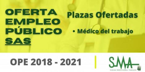 OPE 2018 - 2021: Aprobada la relación de plazas que se ofertan en el concurso-oposición, por el sistema de acceso libre, conforme a la distribución por centros de destino de  Médico/a del Trabajo