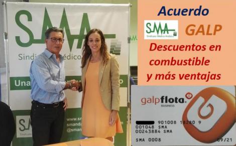 El Sindicato Médico Andaluz firma un acuerdo con GALP Energía.