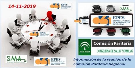 Informe Comisión Paritaria Regional de EPES-061. 14-11-2019