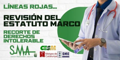 Sindicatos Médicos consideran intolerable el recorte de derechos que se está produciendo en la revisión del Estatuto Marco