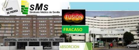 Contra la fusión hospitalaria. Nota de prensa del Sindicato Médico de Sevilla.