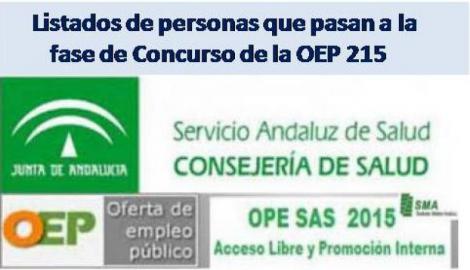 Disponibles las Resoluciones y los listados con las personas que pasan a la fase de concurso de la Oferta de Empleo Público del SAS.