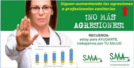 Las agresiones a personal sanitario en Andalucía siguen subiendo en 2019.