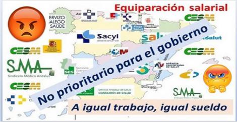 Nos lo temíamos. El Gobierno no va a priorizar la equiparación salarial en sanidad. 