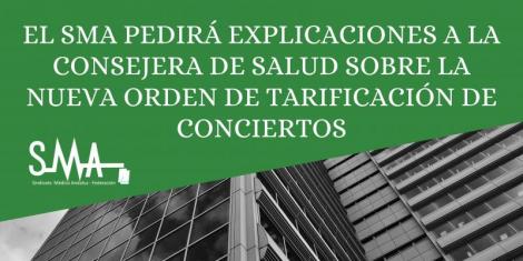 El SMA pedirá explicaciones a la consejera de Salud sobre la nueva Orden de tarificación de conciertos