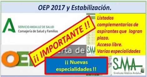 Corrección errores de los nuevos nombramientos de la OEP ordinaria y extraordinaria de las plazas no cubiertas, especialidad FEA Medicina Interna.