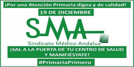 El Sindicato Médico Andaluz convoca nuevas concentraciones hoy miércoles 19, para exigir calidad y más tiempo en Atención Primaria.