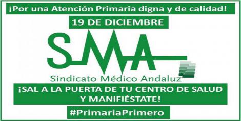 El Sindicato Médico Andaluz convoca nuevas concentraciones hoy miércoles 19, para exigir calidad y más tiempo en Atención Primaria.