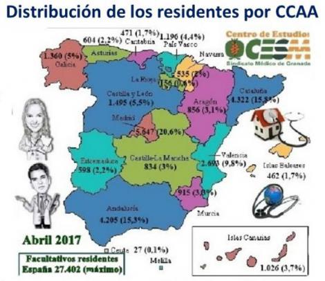 CESM alerta del descenso reiterado del número de residentes.