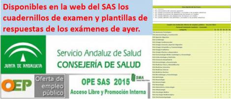 ​Disponibles los cuadernillos de examen y la plantilla de respuestas de todas las categorías  de facultativos, que ayer sábado celebraron los exámenes de la OPE.