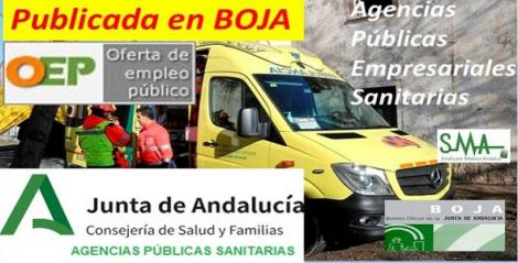 Publicada en el BOJA la aprobación de la Oferta de Empleo Público extraordinaria para la estabilización de empleo temporal en las Agencias Públicas Empresariales Sanitarias.