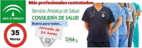 Andalucía aumentaría su plantilla en 218 médicos más, por la implantación de las 35 horas.