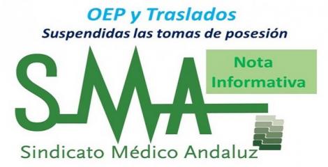 LAS TOMAS DE POSESIÓN DE LOS TRASLADOS Y OEP EN MARCHA QUEDAN SUSPENDIDOS POR LA CRISIS SANITARIA.