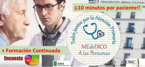 Atención Primaria reclama más horas para formación continuada. Y 10 minutos por paciente!!