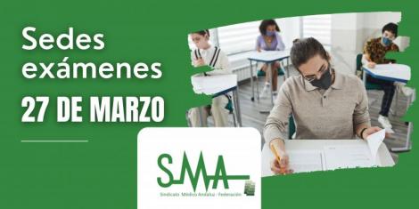 Sedes exámenes 27 de marzo