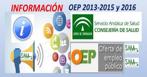 Información sobre OEP 2013-2015 y OEP 2016. Previsiones de listados provisionales.