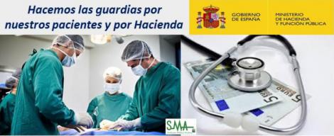 La “injusta” carga fiscal de las guardias médicas: Hacienda se queda con la mitad del salario.