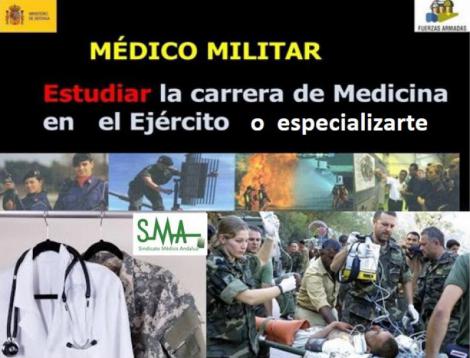 El Ministerio de Defensa convoca plazas para especialización en el Cuerpo Militar de Sanidad y para incorporación como militar de carrera sin exigencia de titulación universitaria previa.