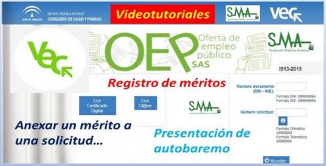 Videotutoriales sobre la VEC, registro de méritos, autobaremo...