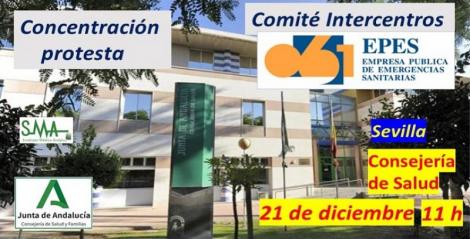El Comité Intercentros de EPES convoca una concentración de protesta para el lunes 21 de diciembre.