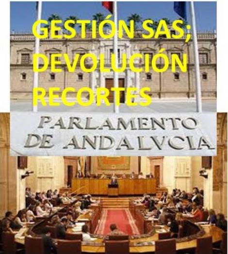Moción en el Parlamento de Andalucía en contra de la política de profesionales del SAS.