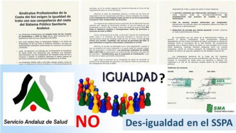 Des-igualdad en Derechos entre los trabajadores del Sistema Sanitario Público Andaluz.
