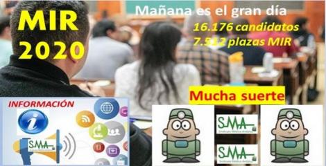 Mañana se celebra el examen MIR 2020. Más de 16.000 aspirantes compiten por 7.512 plazas.