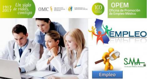 Más de 20 ofertas de empleo para Médicos de Familia, disponibles en la Web de la OPEM.