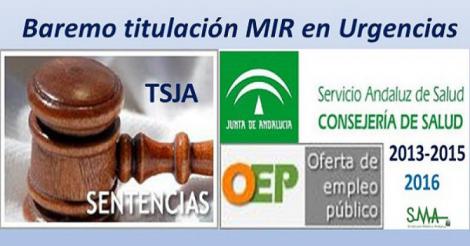 Sentencia TSJA: En las OPE de 2013-2015 y 2016 no cabe puntuar más a Familia para acceder a Urgencias.