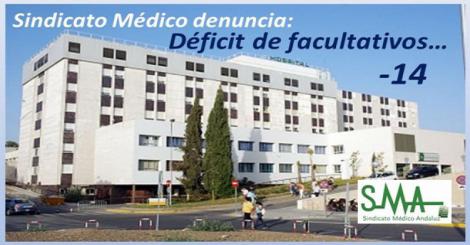 El Sindicato Médico protesta por la falta de 14 facultativos en la plantilla del hospital de Motril.