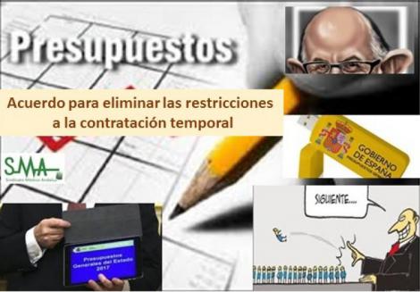 Acuerdo para quitar la limitación de tres años de los temporales en los PGE.