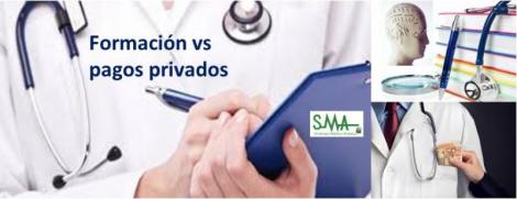 Los médicos piden diferencia legal entre formación y otros pagos privados.
