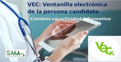 Cambios en la actividad informativa para profesionales sobre el uso de la VEC.