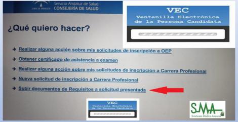 Habilitada la posibilidad de subir requisitos a la VEC para la inscripción en la OEP.