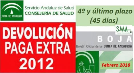 Recuperación de los últimos 45 días de la paga extra de diciembre del 2012.