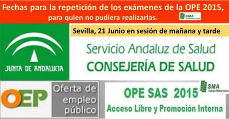 Fijadas las fechas para la repetición de los exámenes de la OPE 2015, para los que no pudieron presentarse.