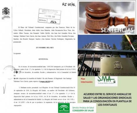 La doctrina del Tribunal Constitucional avala el proceso de interinación acordado por el SAS y el Sindicato Médico.