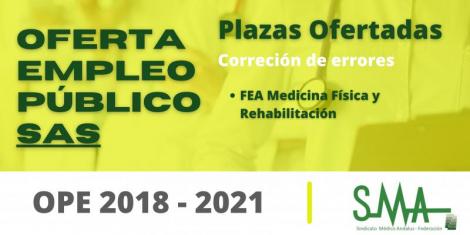 Publicada en BOJA la corrección de errores de FEA Medicina Física y Rehabilitación